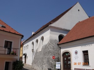 Synagoge im jüdischen Viertel in Trebic.