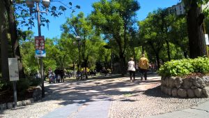 Spaziergänger im Park